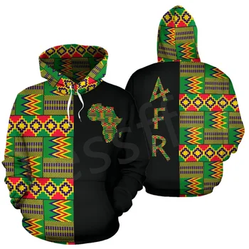 Tessffel Африка Native Племенната Култура Модел Кент Ретро Harajuku Спортен Костюм 3DPrint За Мъже/За Жени Забавен Случайни Пуловер Качулки B28
