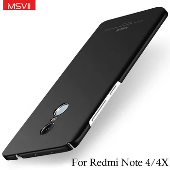 Xiaomi Redmi Note 4x Калъф msvii марката xiaomi redmi note 4 pro prime калъф Твърд Матово PC Делото За Redmi Note 4 4x седалките